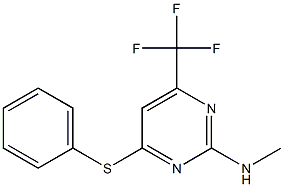 N-methyl-4-(phenylsulfanyl)-6-(trifluoromethyl)-2-pyrimidinamine