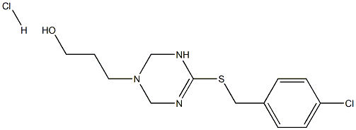 3-{4-[(4-chlorobenzyl)thio]-1,2,3,6-tetrahydro-1,3,5-triazin-1-yl}propan-1-ol hydrochloride