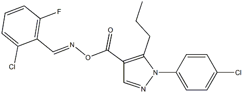 4-[({[(2-chloro-6-fluorophenyl)methylene]amino}oxy)carbonyl]-1-(4-chlorophenyl)-5-propyl-1H-pyrazole