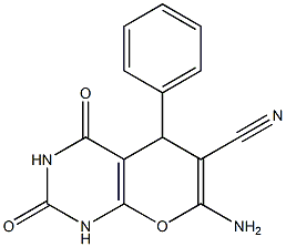 7-amino-2,4-dioxo-5-phenyl-1,3,4,5-tetrahydro-2H-pyrano[2,3-d]pyrimidine-6-carbonitrile