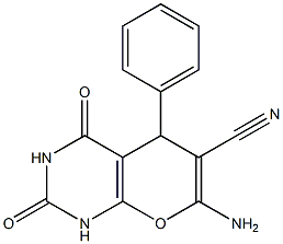 7-amino-2,4-dioxo-5-phenyl-1,3,4,5-tetrahydro-2H-pyrano[2,3-d]pyrimidine-6-carbonitrile|