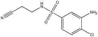 N1-(2-cyanoethyl)-3-amino-4-chlorobenzene-1-sulfonamide Struktur