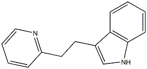 3-[2-(2-pyridyl)ethyl]-1H-indole 结构式
