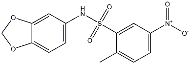 N1-(1,3-benzodioxol-5-yl)-2-methyl-5-nitrobenzene-1-sulfonamide|