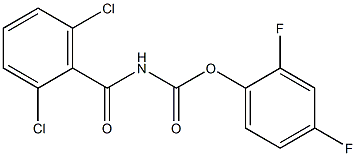 2,4-difluorophenyl N-(2,6-dichlorobenzoyl)carbamate Structure