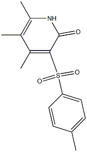 4,5,6-trimethyl-3-[(4-methylphenyl)sulfonyl]-2(1H)-pyridinone Structure