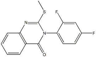 3-(2,4-difluorophenyl)-2-(methylthio)-3,4-dihydroquinazolin-4-one