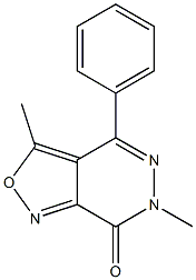 3,6-dimethyl-4-phenyl-6,7-dihydroisoxazolo[3,4-d]pyridazin-7-one Structure