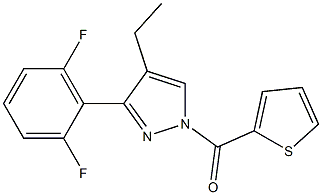 [3-(2,6-difluorophenyl)-4-ethyl-1H-pyrazol-1-yl](2-thienyl)methanone