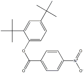 2,4-di(tert-butyl)phenyl 4-nitrobenzoate Struktur