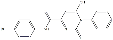 N-(4-bromophenyl)-6-hydroxy-2-oxo-1-phenyl-1,2-dihydro-4-pyrimidinecarboxamide Structure