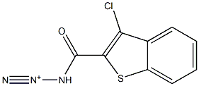 3-[(3-chlorobenzo[b]thiophen-2-yl)carbonyl]triaz-1-yn-2-ium 化学構造式