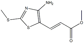 methyl (E)-3-[4-amino-2-(methylsulfanyl)-1,3-thiazol-5-yl]-2-propenoate Structure