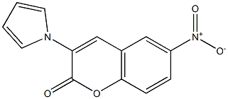 6-nitro-3-(1H-pyrrol-1-yl)-2H-chromen-2-one 化学構造式