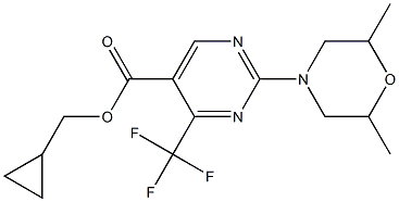  cyclopropylmethyl 2-(2,6-dimethylmorpholino)-4-(trifluoromethyl)pyrimidine-5-carboxylate