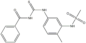  N-(5-{[(benzoylamino)carbothioyl]amino}-2-methylphenyl)methanesulfonamide