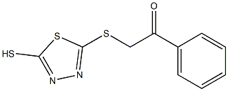 1-phenyl-2-[(5-sulfanyl-1,3,4-thiadiazol-2-yl)sulfanyl]-1-ethanone,,结构式