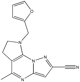  8-(2-furylmethyl)-5-methyl-7,8-dihydro-6H-pyrazolo[1,5-a]pyrrolo[3,2-e]pyrimidine-2-carbonitrile