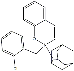 N-(2-Chlorobenzyl)spiro(2,2-adamantyl)-4-oxobenzoxazine Struktur