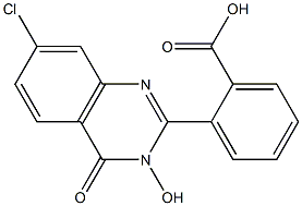 2-(7-chloro-3-hydroxy-4-oxo-3,4-dihydro-2-quinazolinyl)benzenecarboxylic acid,,结构式