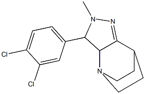 3-(3,4-dichlorophenyl)-4-methyl-1,4,5-triazatricyclo[5.2.2.0~2,6~]undec-5-ene Struktur