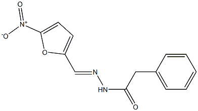 N'-[(E)-(5-nitro-2-furyl)methylidene]-2-phenylacetohydrazide 结构式