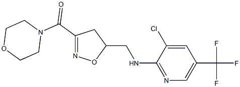 [5-({[3-chloro-5-(trifluoromethyl)-2-pyridinyl]amino}methyl)-4,5-dihydro-3-isoxazolyl](morpholino)methanone