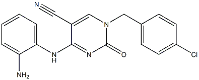  4-(2-aminoanilino)-1-(4-chlorobenzyl)-2-oxo-1,2-dihydropyrimidine-5-carbonitrile