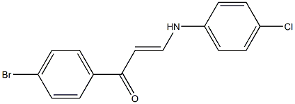 1-(4-bromophenyl)-3-(4-chloroanilino)prop-2-en-1-one Structure