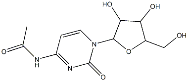 N1-{1-[3,4-dihydroxy-5-(hydroxymethyl)tetrahydrofuran-2-yl]-2-oxo-1,2-dihydropyrimidin-4-yl}acetamide 结构式