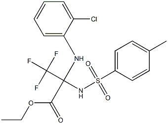 ethyl 2-(2-chloroanilino)-3,3,3-trifluoro-2-{[(4-methylphenyl)sulfonyl]amino}propanoate