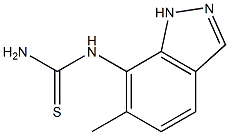 N-(6-methyl-1H-indazol-7-yl)thiourea Struktur