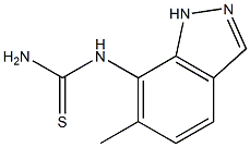 N-(6-methyl-1H-indazol-7-yl)thiourea 结构式