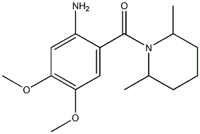 2-[(2,6-dimethylpiperidin-1-yl)carbonyl]-4,5-dimethoxyaniline Structure