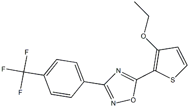 5-(3-ethoxy-2-thienyl)-3-[4-(trifluoromethyl)phenyl]-1,2,4-oxadiazole