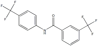 3-(trifluoromethyl)-N-[4-(trifluoromethyl)phenyl]benzenecarboxamide 结构式