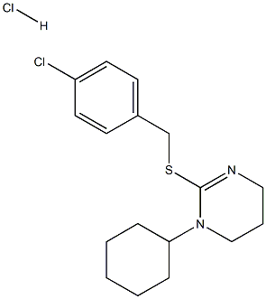 2-[(4-chlorobenzyl)thio]-1-cyclohexyl-1,4,5,6-tetrahydropyrimidine hydrochloride