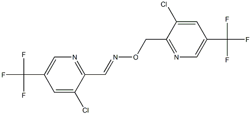3-chloro-5-(trifluoromethyl)-2-pyridinecarbaldehyde O-{[3-chloro-5-(trifluoromethyl)-2-pyridinyl]methyl}oxime Structure