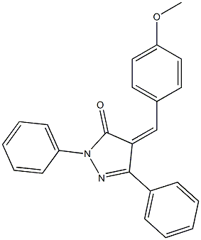 4-[(4-methoxyphenyl)methylene]-2,5-diphenyl-2,4-dihydro-3H-pyrazol-3-one