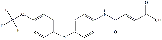 4-oxo-4-{4-[4-(trifluoromethoxy)phenoxy]anilino}but-2-enoic acid Struktur