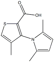 3-(2,5-dimethyl-1H-pyrrol-1-yl)-4-methylthiophene-2-carboxylic acid 结构式