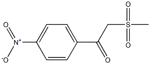 2-(methylsulfonyl)-1-(4-nitrophenyl)-1-ethanone Struktur