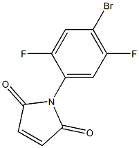 1-(4-bromo-2,5-difluorophenyl)-2,5-dihydro-1H-pyrrole-2,5-dione 化学構造式