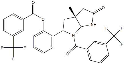 2-{(3aR)-3a-methyl-5-oxo-1-[3-(trifluoromethyl)benzoyl]octahydropyrrolo[2,3-b]pyrrol-2-yl}phenyl 3-(trifluoromethyl)benzenecarboxylate