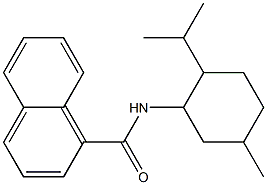 N1-(2-isopropyl-5-methylcyclohexyl)-1-naphthamide,,结构式