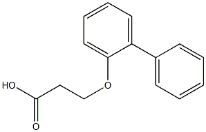 3-(1,1'-biphenyl-2-yloxy)propanoic acid Structure