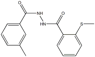 N'-(3-methylbenzoyl)-2-(methylsulfanyl)benzenecarbohydrazide Structure