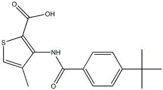  3-{[4-(tert-butyl)benzoyl]amino}-4-methyl-2-thiophenecarboxylic acid