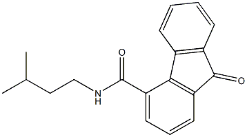 N4-isopentyl-9-oxo-9H-fluorene-4-carboxamide Structure