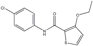 N2-(4-chlorophenyl)-3-ethoxythiophene-2-carboxamide,,结构式